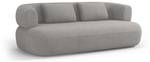 Sofa JENNY 3 Sitzplätze Grau - Textil - 90 x 73 x 178 cm