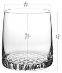 Krosno Fjord Whisky Karaffe Gläser Set Glas - 9 x 10 x 9 cm