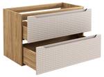 Schrank unter waschbecken LUXOR CUW90 2D Beige