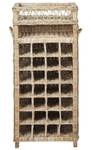 Ablageregal BASIRA Blau - Rattan - 51 x 112 x 41 cm