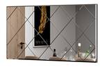 Spiegel Rechteck Mofo Karo Design 60x120 Silber - Glas - 120 x 60 x 2 cm