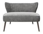 PLAYBOY Sitzbank, Lounge KELLY Grau - Holzwerkstoff - Kunststoff - Textil - 112 x 76 x 73 cm