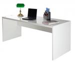 Moderner linearer Schreibtisch Weiß - Holzwerkstoff - 69 x 72 x 180 cm