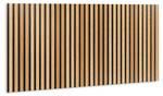 Selbstklebendes Wandpaneel Holz Braun - Kunststoff - 100 x 50 x 50 cm