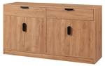 Buffet Varkaus Marron - Bois manufacturé - En partie en bois massif - 140 x 75 x 40 cm