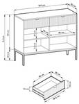 Sideboard AVON SB104 2D2D Weiß