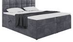 Boxspringbett Tapo 1 Dunkelgrau - Breite: 120 cm - H3