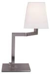 Klassisch / Rustikale Tischlampe Beige - Silber - Metall - Textil - 19 x 52 x 19 cm