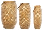 Lampions en bambou RITUALITY, 3 pièces Marron - Bambou - 29 x 52 x 29 cm