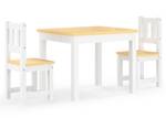 Ensemble de table et chaises enfant Blanc - Bois manufacturé - 50 x 48 x 60 cm