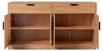 Sideboard Varkaus Braun - Holzwerkstoff - Holz teilmassiv - 140 x 75 x 40 cm