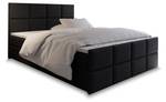 Boxspringbett ARIEL Schwarz - Breite: 180 cm