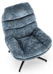 Fauteuil Dario Bleu - Textile - 73 x 73 x 72 cm