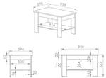 Couchtisch ARTIS Braun - Holzwerkstoff - 96 x 57 x 60 cm