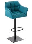 Tabouret de bar Damaso Turquoise - Noir