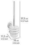 Toilettenbürstenhalter OSIMO Weiß - Metall - 10 x 37 x 10 cm