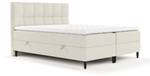 Boxspringbett Arlette H3 Latex-Topper Beige - Breite: 160 cm