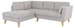 Ecksofa Honey Silber - Ecke davorstehend links