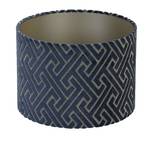 Lampenschirm Zylinder Maze Blau - Ø30 Blau - Textil - 30 x 21 x 30 cm
