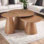 Table basse Tango Naturel ø80x45 cm Marron - Bois manufacturé - Bois/Imitation - 80 x 45 x 80 cm