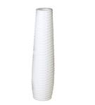 Vase Catania Weiß - Keramik - 1 x 75 x 20 cm