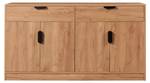 Sideboard Varkaus Braun - Holzwerkstoff - Holz teilmassiv - 140 x 75 x 40 cm