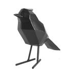 Statue Origami Oiseau Polyrésine - Noir
