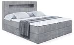 Boxspringbett  - ORGOL 2 Grau - Breite: 200 cm - H4