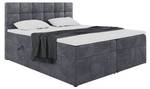 Boxspringbett Tapo 2 Dunkelgrau - Breite: 160 cm - H4