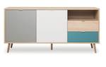Sideboard Cuba Sonoma Eiche Braun - Holzwerkstoff - 150 x 71 x 40 cm