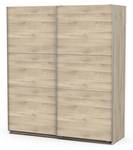 Armoire 2 portes coulissantes Marron - Bois manufacturé - 60 x 203 x 179 cm