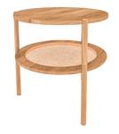 Kaffeetisch niedrig INA Beige - Kernbuche - 70 x 70 cm