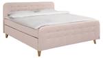 Nordic Box Boxspringbett Hellrosa - Breite: 182 cm - H3