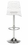 Tabouret de bar CLARK Lot de 2 Blanc