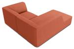 Ecksofa RUBY 3 Sitzplätze Hochglanz Rot