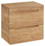 Waschtischunterschrank 60cm Wotaneiche Braun - Holzwerkstoff - 61 x 62 x 46 cm