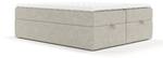 Boxspringbett Freja Beige - Grau - Breite: 200 cm