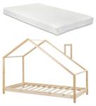 Lit cabane Siuntio avec matelas 96 x 146 cm