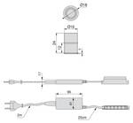 Alcor LED-Einbauleuchte 15 mit Konverter