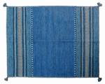 Kansas moderner Teppich Blau - Polyrattan - 70 x 1 x 140 cm