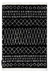 Teppich Berber Ethnic G3802 Schwarz Schwarz - Kunststoff - Textil - 200 x 3 x 290 cm