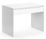 Bureau Ruben 100cm blanc Blanc - Bois manufacturé - 100 x 75 x 65 cm