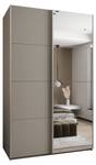 Armoire Lux 3 Beige - Argenté - Largeur : 150 cm