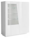 Vitrine Nevio Blanc brillant Blanc