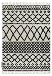 Tapis Berber Safi N9040 Blanc et Noir 140 x 190 cm