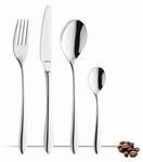 Dessertlöffel Cuba 2er Set Silber - Naturfaser - 2 x 2 x 20 cm