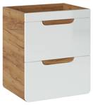 Schrank unter waschbecken ARUBA CUW50 1 Weiß - Holzwerkstoff - Kunststoff - 50 x 59 x 39 cm