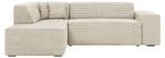 Ecksofa Lordin Cord Beige - Ecke davorstehend links