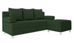 Schlafsofa Dover Cord mit Hocker Grün