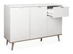 Kommode Göteborg weiß Sideboard Weiß - Holzwerkstoff - 120 x 85 x 40 cm